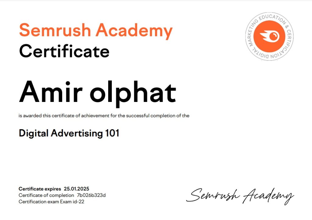 Digital Advertising 101 from Semrush Academy