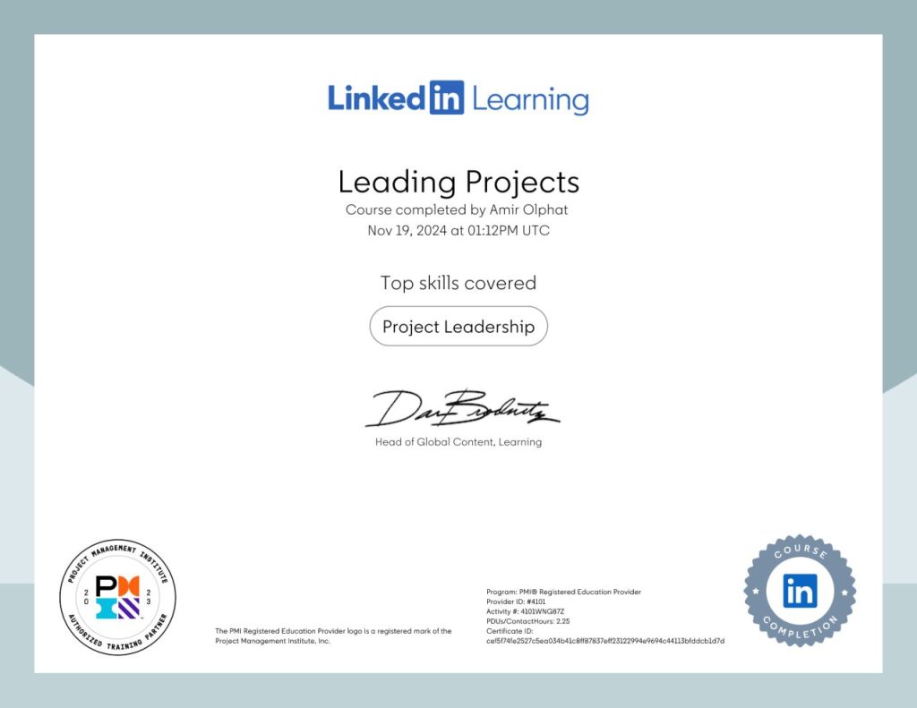 Leading Projects